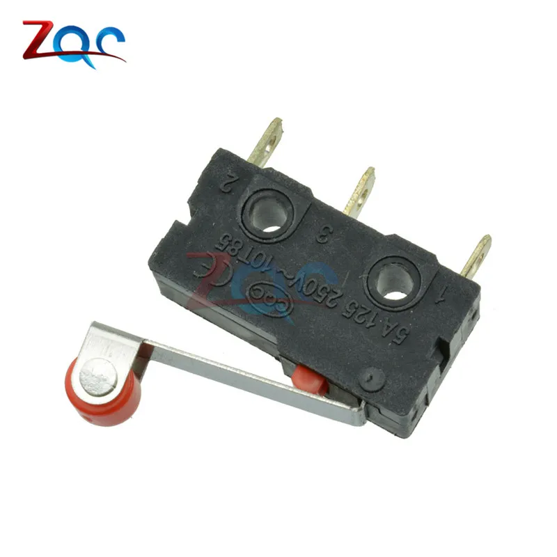 10Pcs KW12-3 Micro Roller Lever Arm Normally Open Close Limit Switch