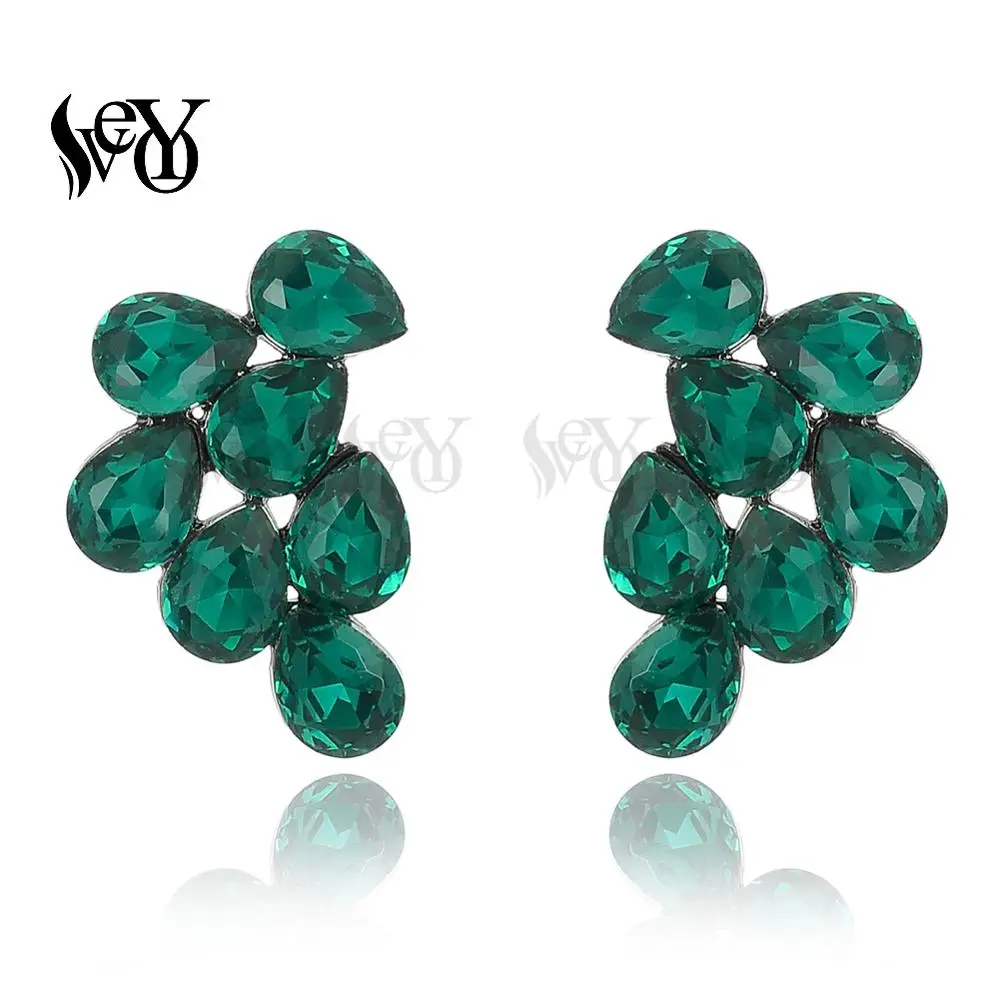 VEYO Elegant Stud Earrings Fashion Jewelry Crystal Earrings for Women Wholesale