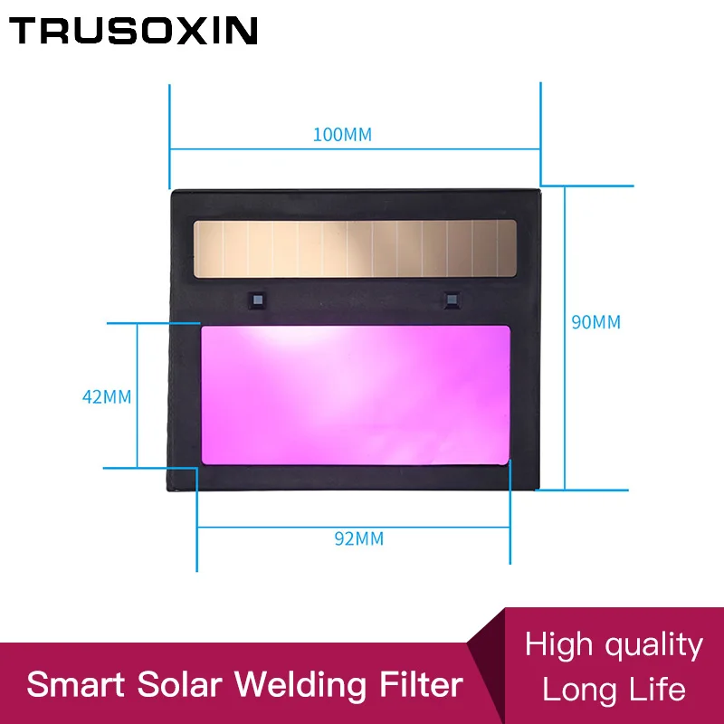 Samrt-batería de litio Solar, oscurecimiento automático, TIG MIG MMA MAG, filtro de soldadura eléctrico/lente de máscara para máquina de soldadura