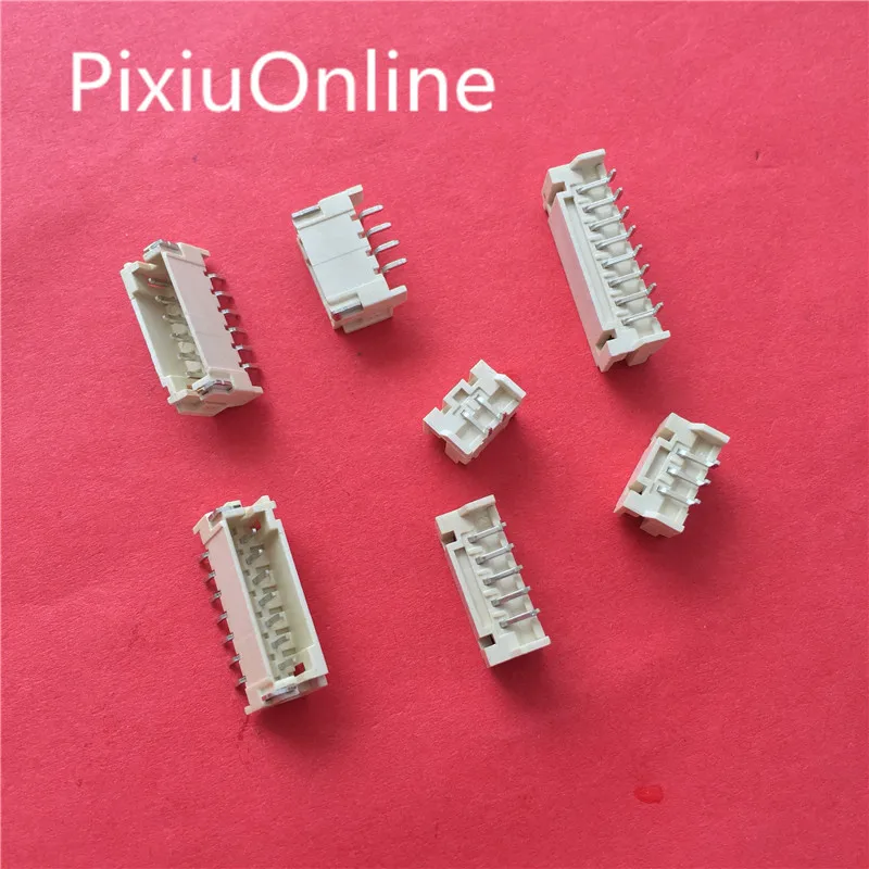 50PCS YT2029 PH2.0 Connector 2P/3P/4P/5P/6P/7P/8P/9P/10P 2mm Horizontal smd Socket  2mm Pitch Patch Plug Connector SMT SMD