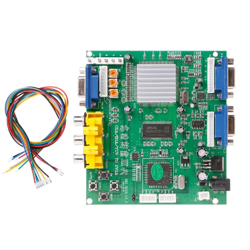 Arcade Game RGB/CGA/EGA/YUV To Dual VGA HD Video Converter Adapter Board GBS-8220