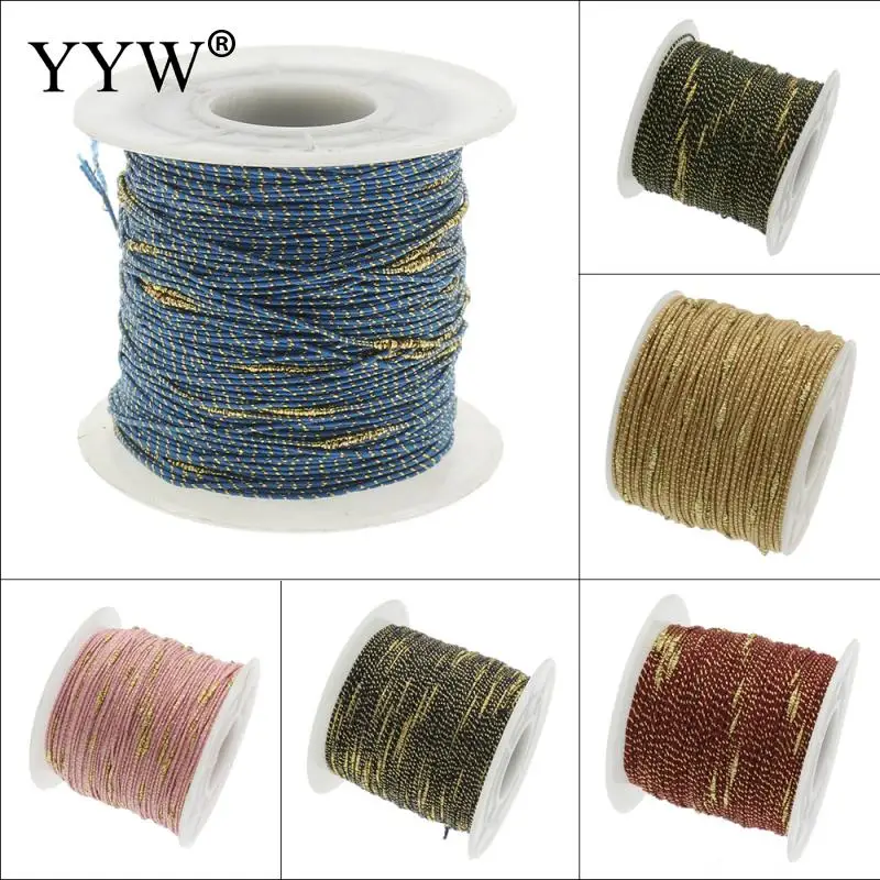 

100Yards/Lot 1MM Nylon Thread Cord Plastic String Strap DIY Rope Beading European Bracelet Braided Making Jewelry Accessories