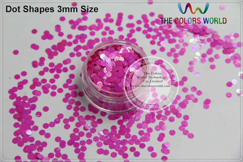 RI-6 Pearlescent Iridescent Plum  Colors dot  shapes confetti spangles glitter for  or other DIY decoration 1pack=50g