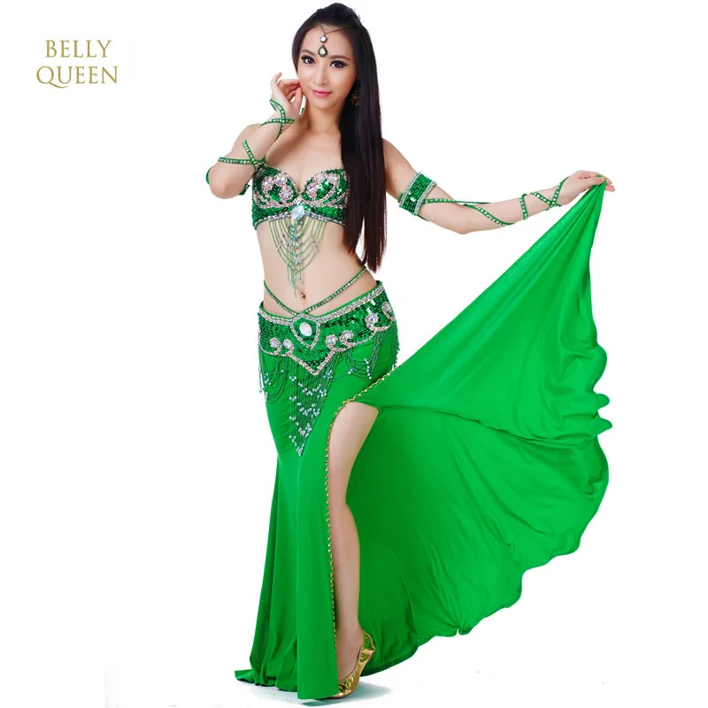 New 3pcs/set Belly Dance Costume Womens Belly Dancing Costume Sets Tribal Bollywood Costume Indian Dress Bellydance Dress