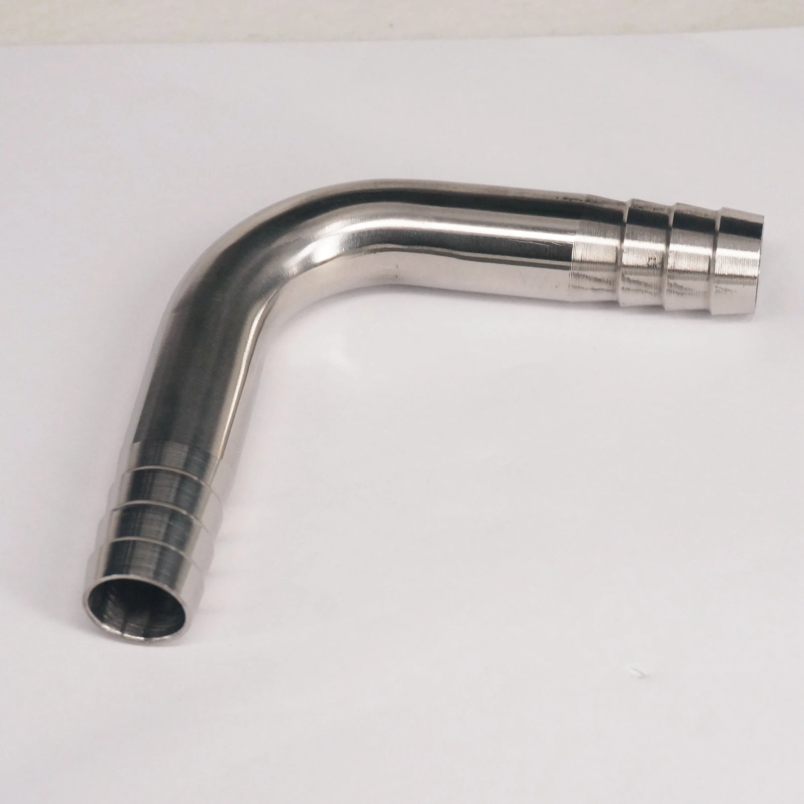 Fit for 19mm I/D Hose 304 Stainless Steel Sanitary 90 Degree Elbow Pipe Fitting Hose Barb Connnector 