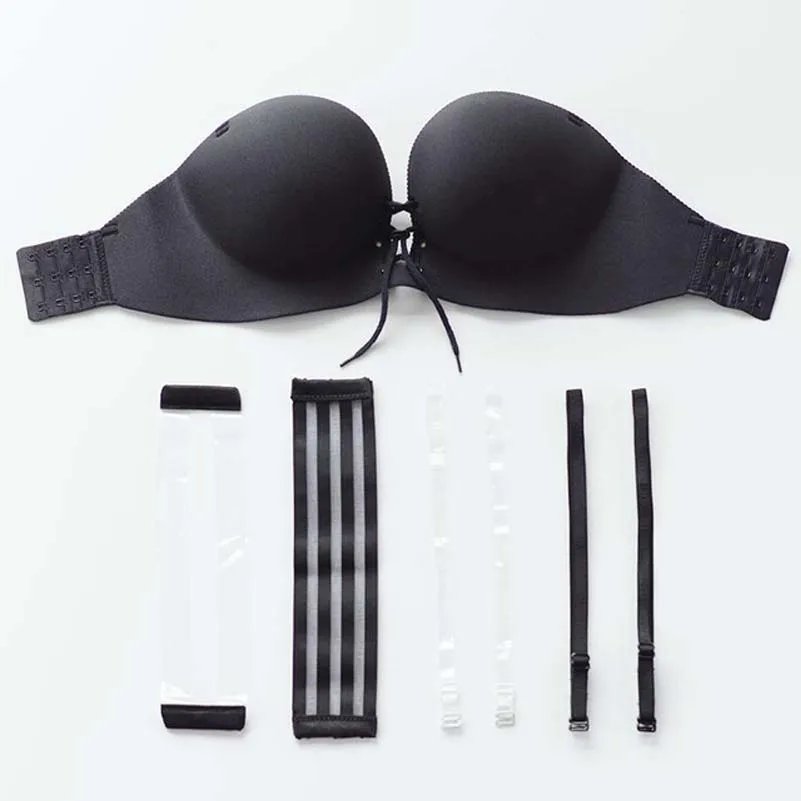 

Small Chest Gathered Strap LB Bra Big Size Soft Wire Free Pull B t shirt Bra A B Cup One Piece Seamless double size Push Up Bra