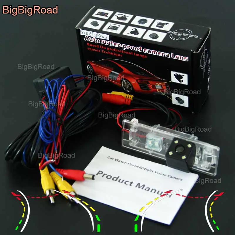 BigBigRoad Car Intelligent Dynamic Track Rear View Camera Reversing Camera For BMW Z4 E85 E86 E89 / Mini Cooper R55 R57 R60 R61