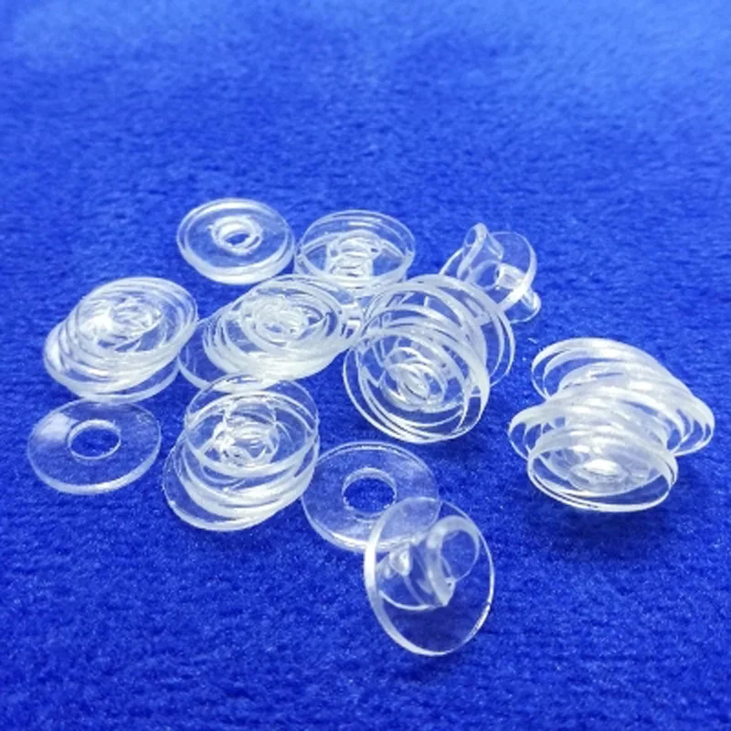 30 Pcs M2 M3 PVC Trasparente Guarnizione morbida colla di plastica Rotondo Piatto pad isolamento Vite mesone Anti-spargimento rondella 4 millimetri-8mm L