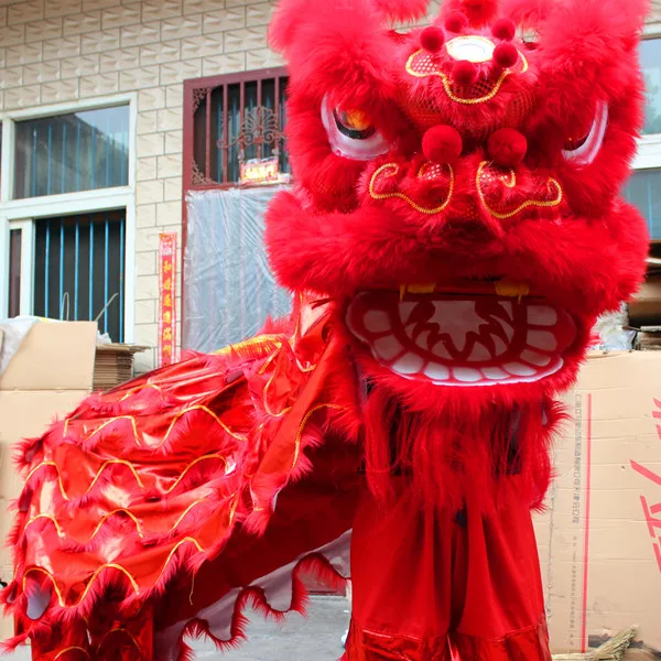 Lion Dance Costume For Overseas Chinese Guang Dong Southern Lion Dance Performance Spring Festival adult lions dancing Outfit