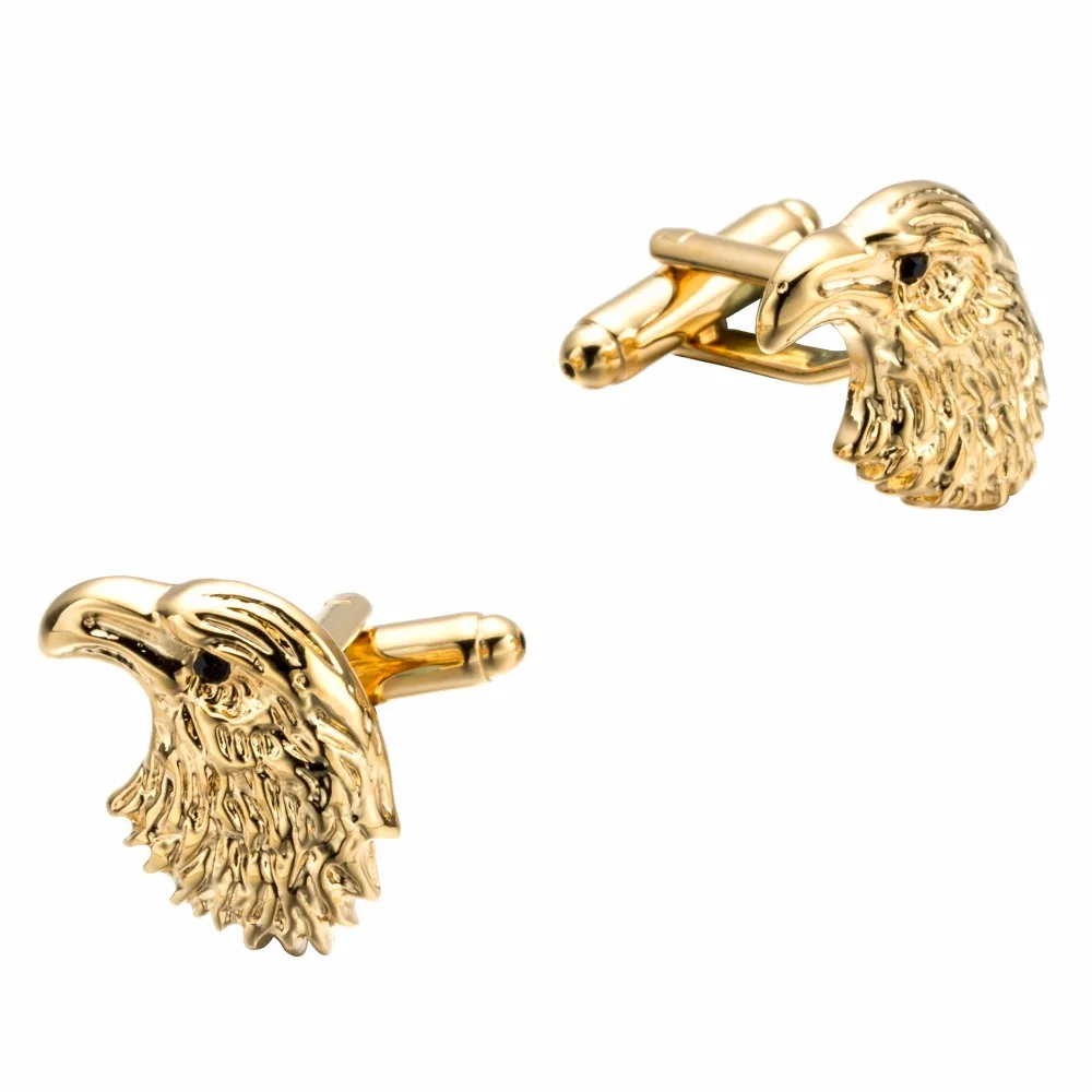 VAGULA Classic Gold-สีชุบEagleทองแดงCufflink Cufflinkสำหรับผู้ชายLuxuryของขวัญงานแต่งงานชุดปุ่มเสื้อตลกCufflinks 21