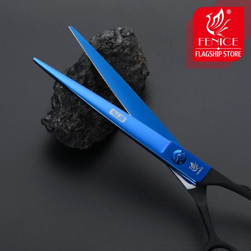 Imagem -04 - Fenice Professional Pet Dog Grooming Scissors Japão 440c Dog Shears Corte de Cabelo Tesoura Reta 7