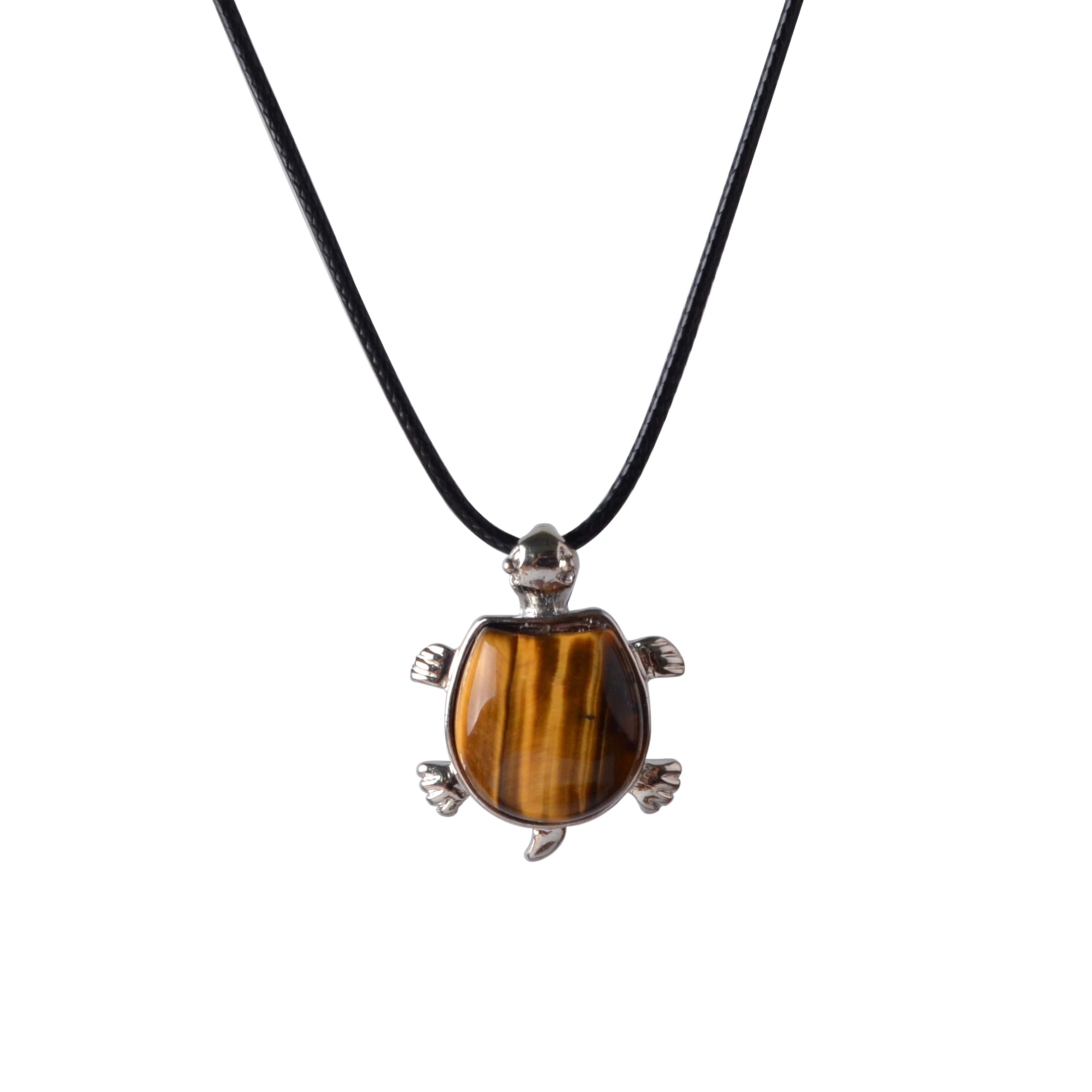 Tiger eye Turtle Nacklace Natural crystal semi precious stones give the best gift for men and women