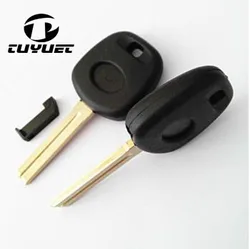 10 pezzi Transponder chiave Shell Car Key Blanks per Toyota con lama chiave corta