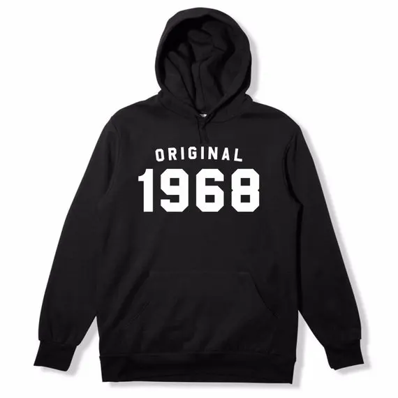 Sugarbaby Original 1968 Hoodie 50th Birthday Gift  Vintage Hoodie Gift For Her Classic Hoodie 1968 Gift for him Tumblr Jumper