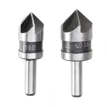 2pcs 5-Flute Countersink Drill Bits 82 Degree #6