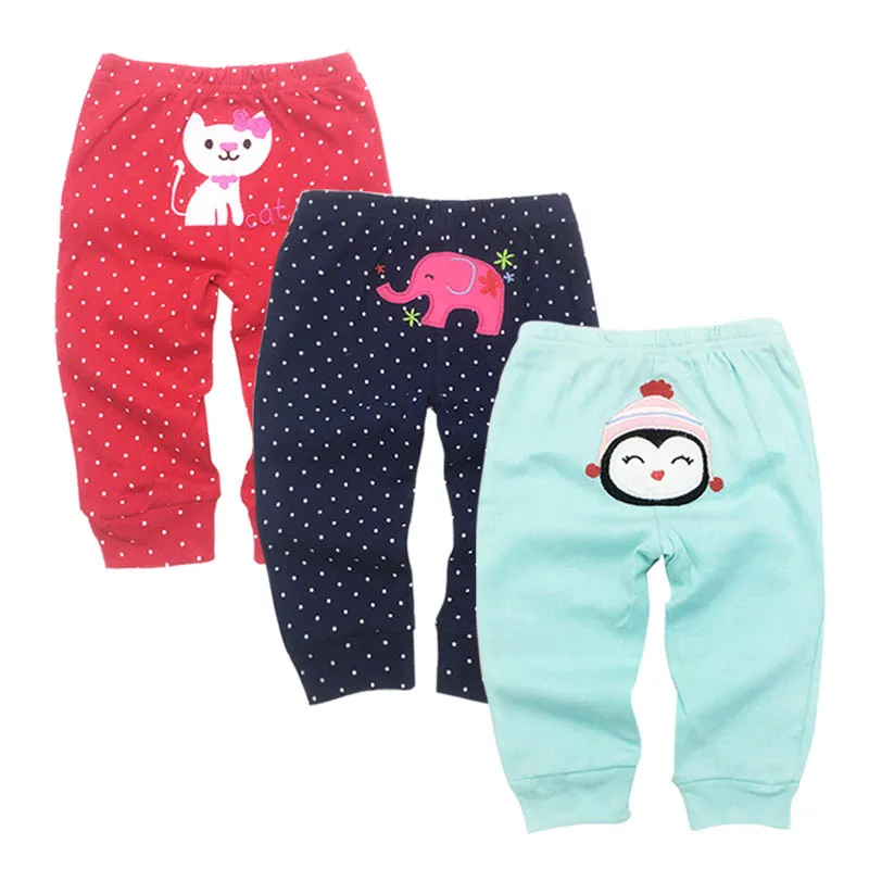 3 Packs Unisex Baby Pants Spring Summer Kids Harem PP Trousers Cotton Knitted Boy Girl Toddler Leggings Newborn Infant Clothing