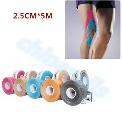 5cm * 5m Taśma mięśniowa Taśma sportowa Taśma kinezjologiczna Bawełniany elastyczny klej Bandaż mięśni Pielęgnacja Physio Wsparcie urazów