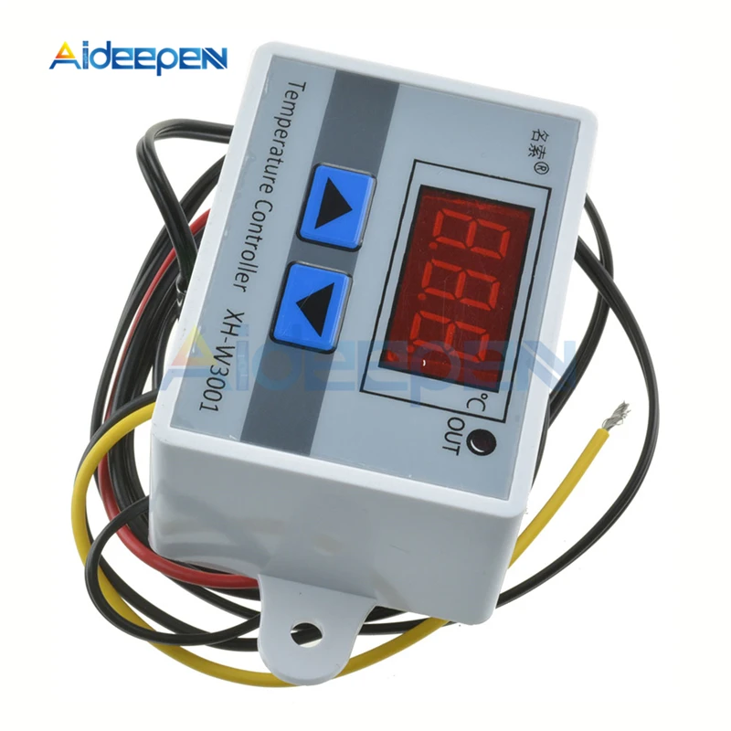 10A 12V 24V 220V LED Digital Temperature Controller W3001 Thermometer Thermo Controller Regulator Switch Probe NTC Sensor 10K