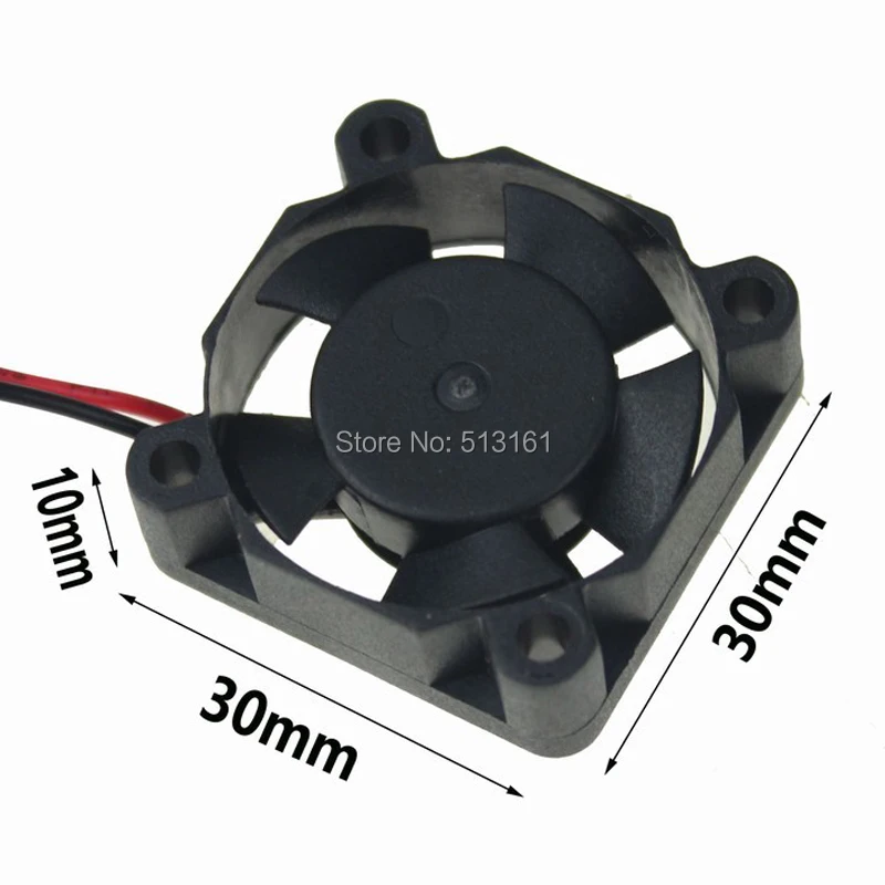 20Pcs Gdstime 30x30x10mm DC 24V 2-Pin 30mm Ball Bearing Cooler Brushless Heatsink Mini Cooling Fan 3010