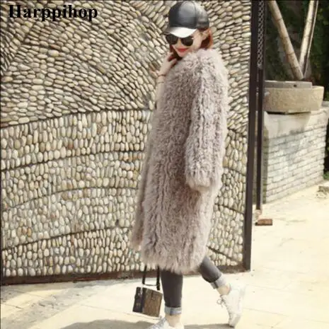 2018 new women lamb fur coat tan sheep fur coats short Sheep skin jacket 90cm Mongolia Sheep Fur