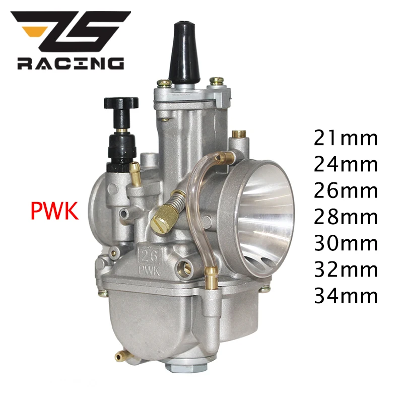 ZS Racing-Carburateur PWK avec Power Jet, 21mm, 24mm, 26mm, 28mm, 30mm, 32mm, 34mm, Mikuni Koso, Yamaha, Honda RL