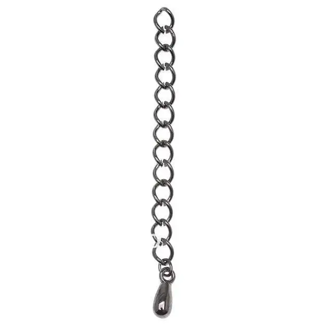 

Free shipping!!!! 500pcs Gun Metal Plated 5mm Chain Necklace Extender W/ Drop 2 Inch