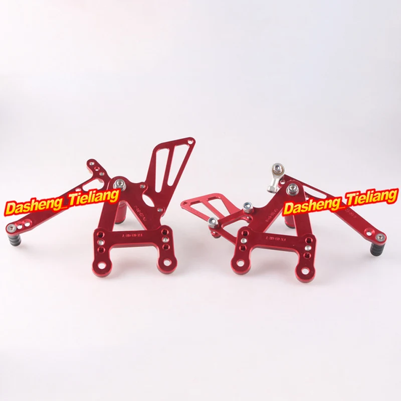 1Pair Motorcycle Rear Footrest Footpeg Adjustable Foot Rest Rearset For Kawasaki ZX6R 2003 2004 / ZX-6R 03 04 Aluminum Alloy