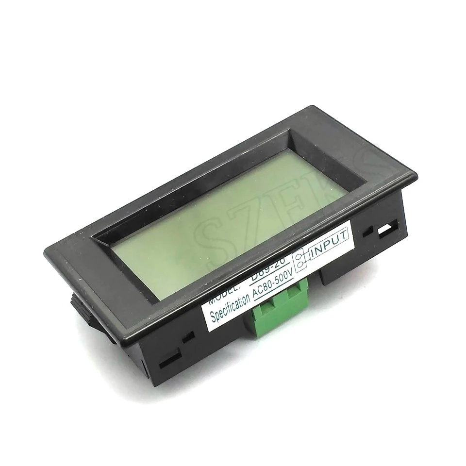 AC 80-500V 2-wire Digital Blue LCD Circuit Volt Panel Meter Voltmeter Monitor