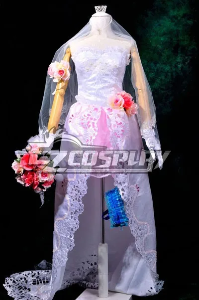 

Macross Frontier The Wings of Goodbye Sheryl Nome Wedding Dress Cosplay Costume E001