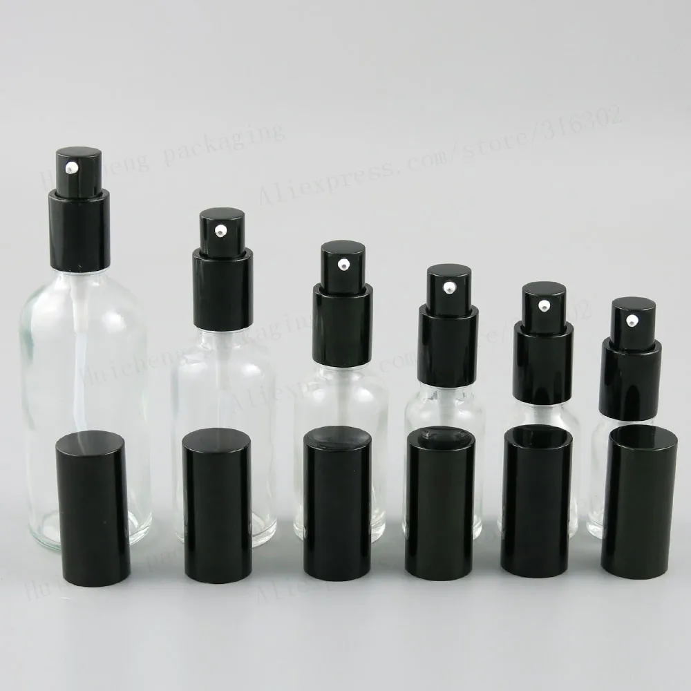 

Glass Shampoo Bottle With Aluminium Lotion Pump Travel Glass Cream Cosmetic Containers 100ML 50ML 30ML 20ML 15ML 10ML 200PCS