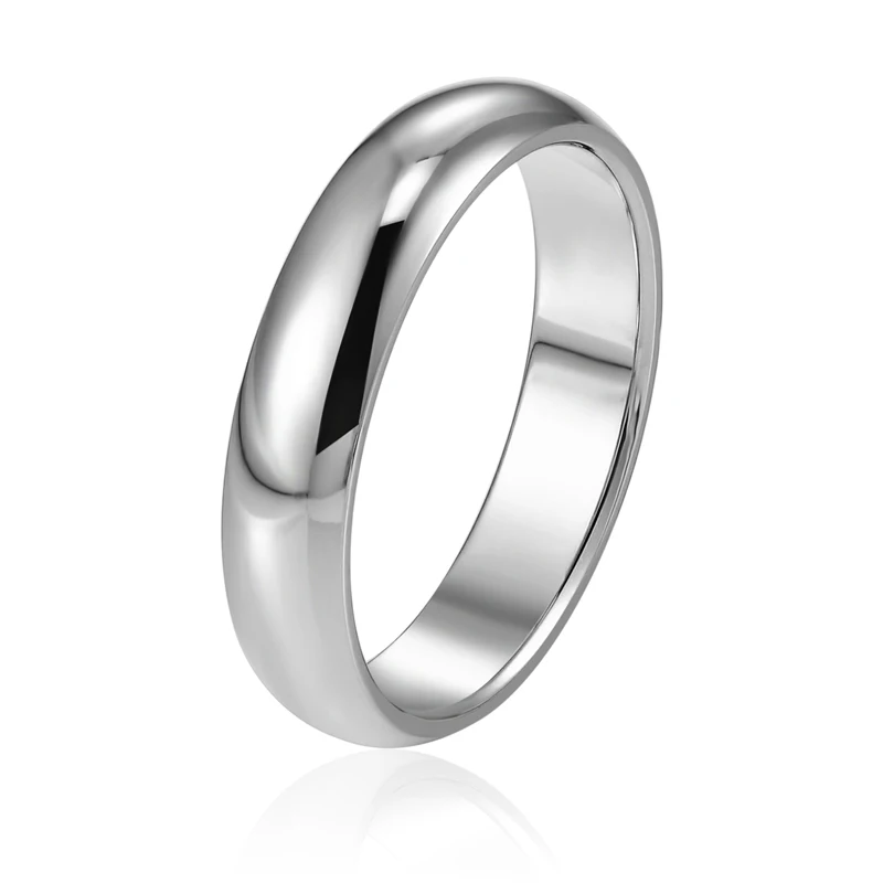 Best Selling High Quality Titanium Steel Highly Polished Ring Gold Silver Color Shiny Succinct Womens Girls Ring Jewelry