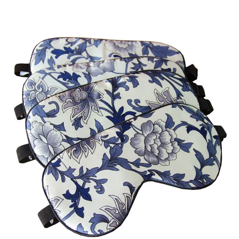 100% Pure Silk Sleep Eye Mask Floral Printed Silk Eye Cover Shade Super Smooth Blindfold Travel Relax Aid Adjustable Multicolor