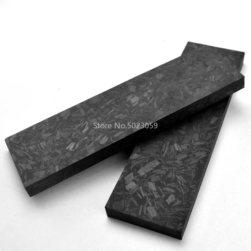 1Piece Noctilucent Marbled CF Carbon Fiber Block Ripple Resin Tool for DIY Knife Handle Craft Supplies