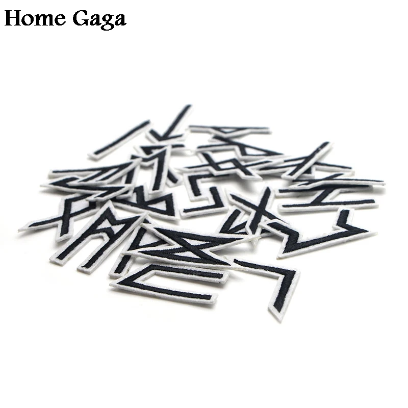 Homegaga Vikings Runes 24pcs Applique patches stickers pour sewing bag jersey clothing para clothes badges iron on tshirt  D0947