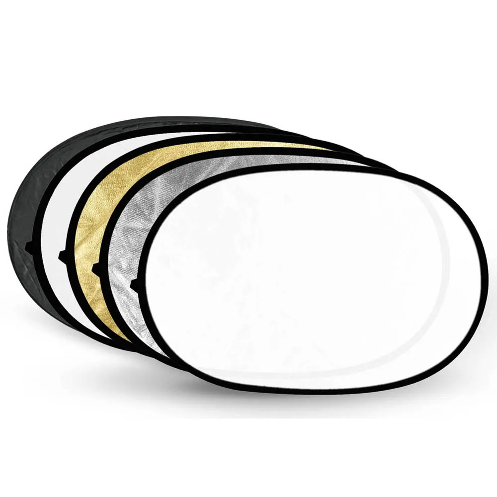 Godox 5 in 1 Multi Photo Collapsible Light Reflector Oval 100 x 150cm/40 x 60 inch for Photography Studio Flash Lamp Lighting