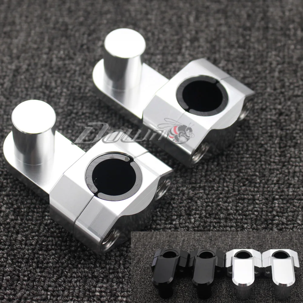 for suzuki yamaha kawasaki bmw honda Universal Anodized 2 Inch Pivoting Motorcycle Handlebar Riser For 22mm or 28mm Bars Clamp