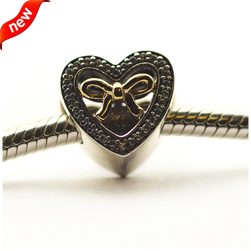 

Подходит для браслетов CKK с подвесками Love с 14K золотом 100% серебряные бусины 925 пробы Бесплатная доставка