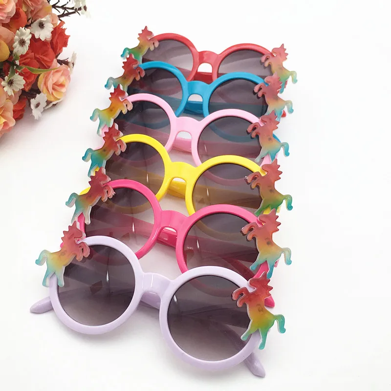 24 Pairs/lot Colorful Unicorn Party Favors Birthday Party Gifts for Kids Funny Unicorn Sunglasses Unicorn Party Supplies