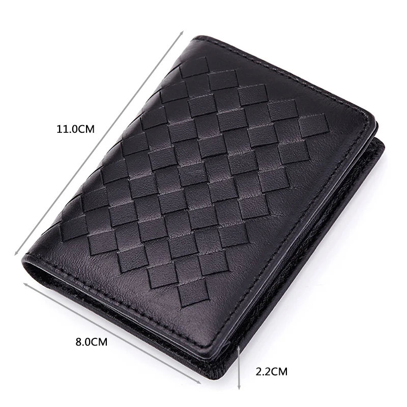 EASTNIGHTS High Quality Business Card Holder Bag Sheepskin Men Leather Name Card ID Holders Flolded Women Business Cards  TW2729