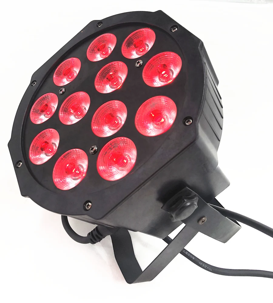 Imagem -04 - Iluminação de Palco Led para Discoteca Luz Quente uv Rgbwa dj Wash Light 6in 12x18w 7x18w Pcs