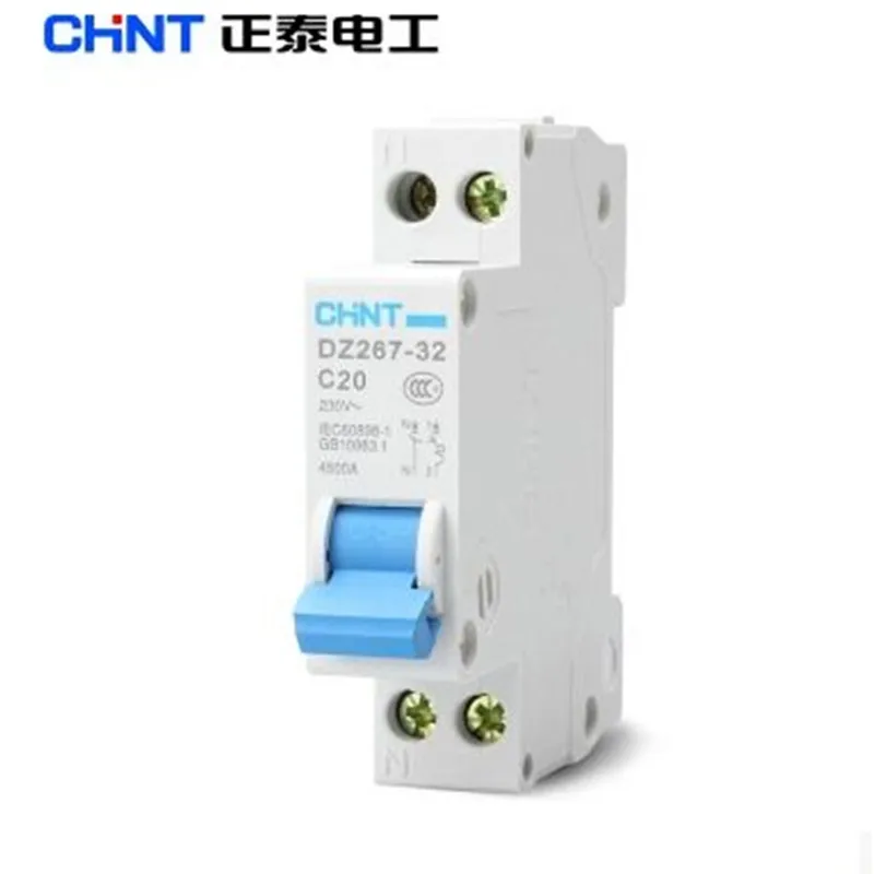 CHINT NXB-40 DZ267 1P+N Ahousehold small air switch double wire circuit breaker DPN double in double out air switch