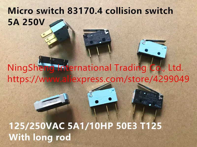 Original new 100% micro switch 83170.4 collision switch 5A 250V