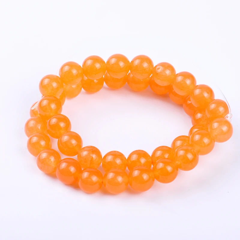 4/6/8/10/12 AAA Fashion Wholesale Natural Round Orange Red Loose Stone Beads For Bracelet Necklace DIY Jewelry Making