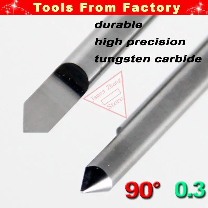 

10 шт., гравировальный станок HUHAO # J3.9003, 90 градусов, 0,3 мм