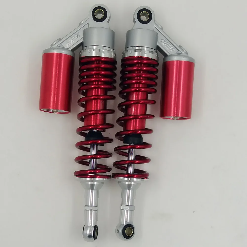 330mm USIVERSAL 7MM SPRING REAR AIR/NITROGEN  SHOCK ABSORBERS  FOR HONDA CB400/SF CB400 VTEC RED