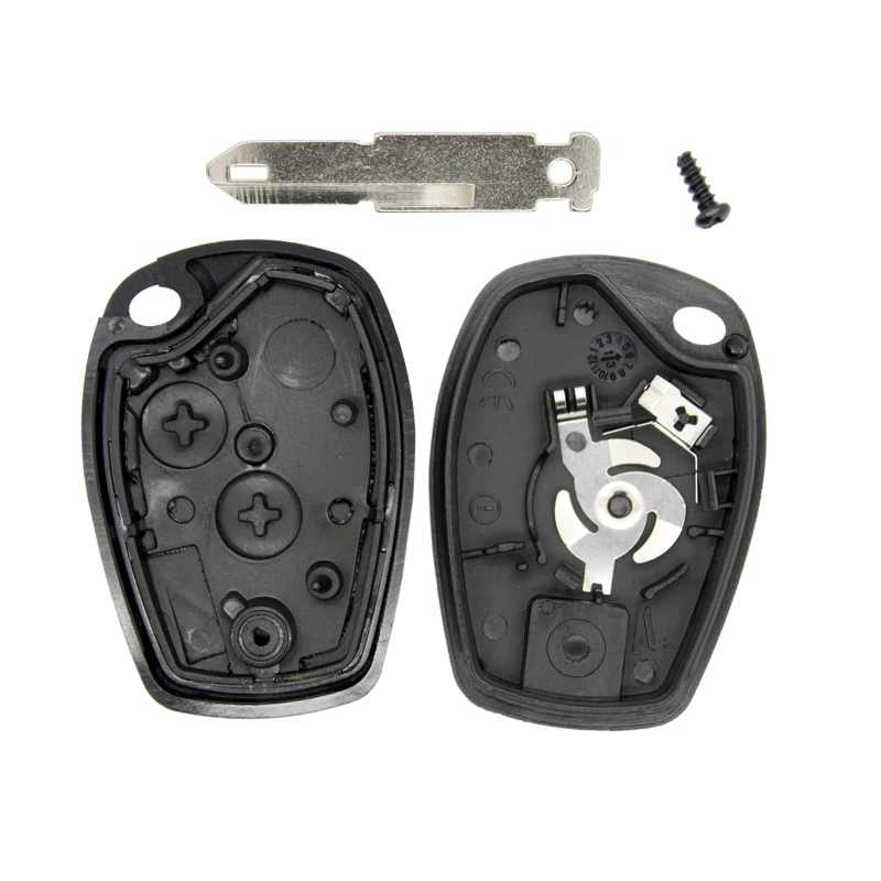 2 Pulsante Remote Key Fob Caso di Shell In Bianco Per Renault Duster Logan Fluence Clio Vivaro Movano Traffic Kangoo