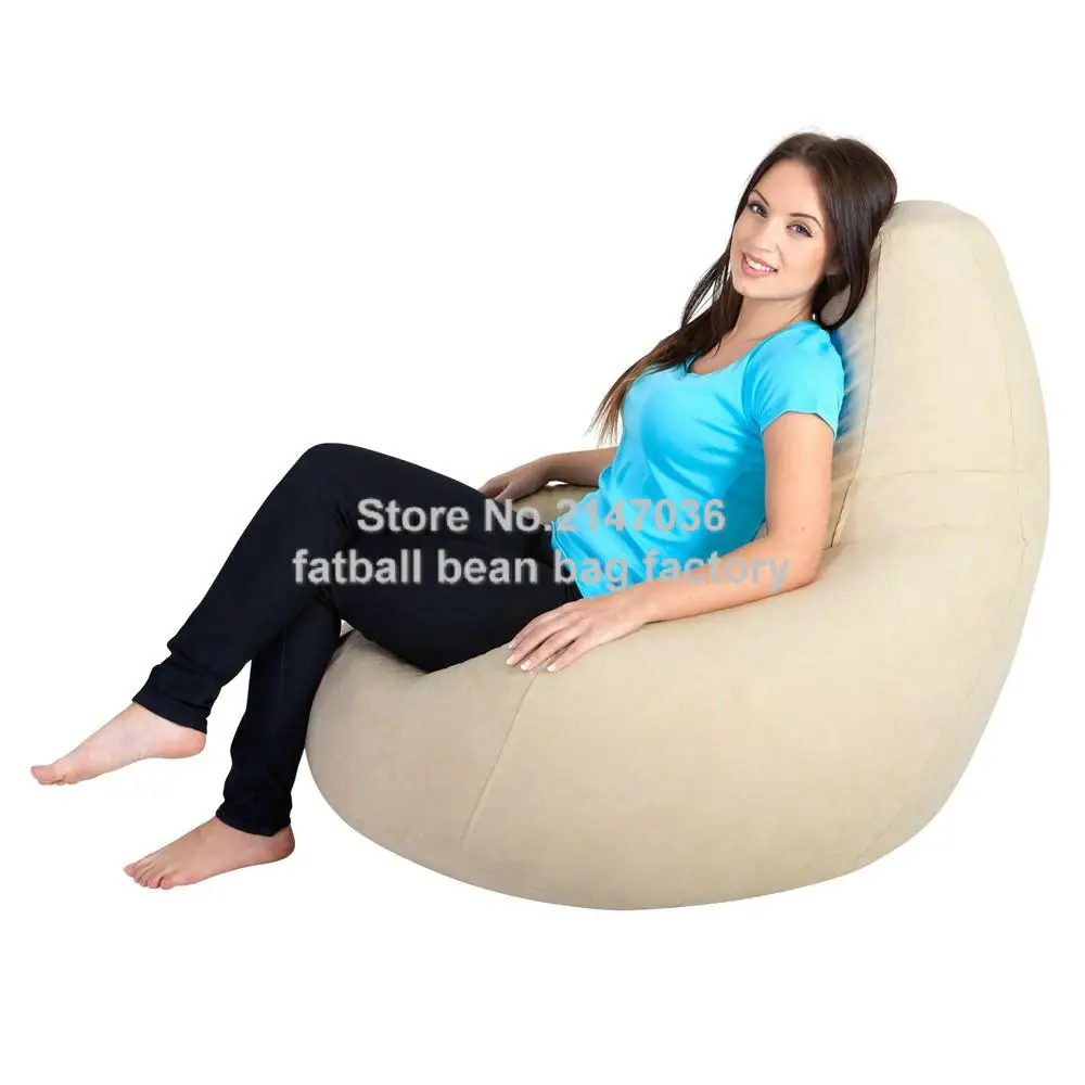 

hot bid products indoor living room bean bag furniture, bedroom beanbag sofa in nylon waterproof fabric