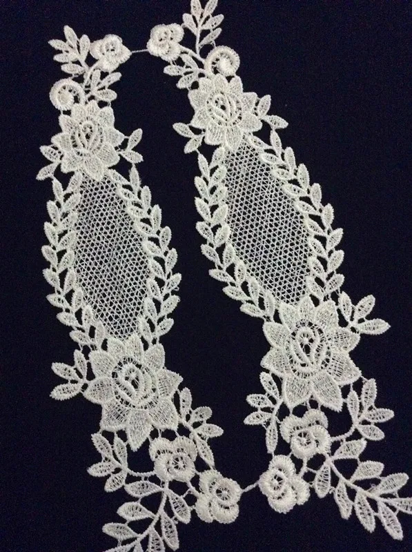 29cm*8cm polyester embroidery mirrored applique,embroidery hair decoration patches,veil applique,XERY-BQ0922G