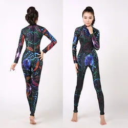 Women's Full Wetsuit, Premium Neoprene Wet Suit, Starry Starry Sky Printed Full Body, Long Sleeve Wetsuit, XS, S, M, L, XL, XXL