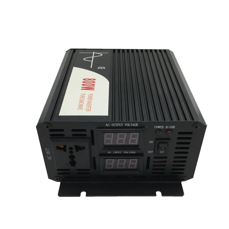 800W pure sine wave solar power inverter DC 12V 24V 48V  to AC 110V 220V